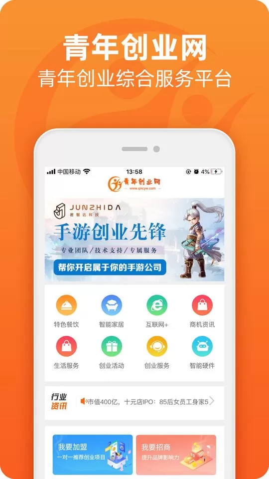 青年创业网最新版图1