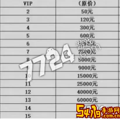 双生幻想VIP价格表大全 vip等级一览