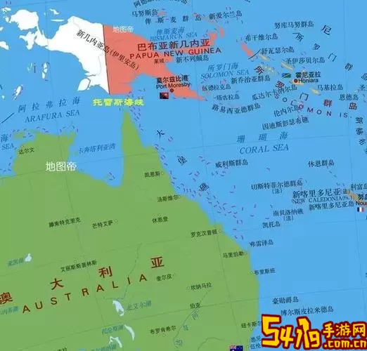 南太平洋国家高清地图