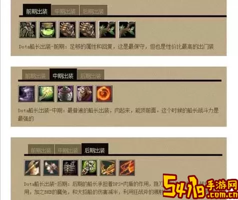 Dota1装备攻略