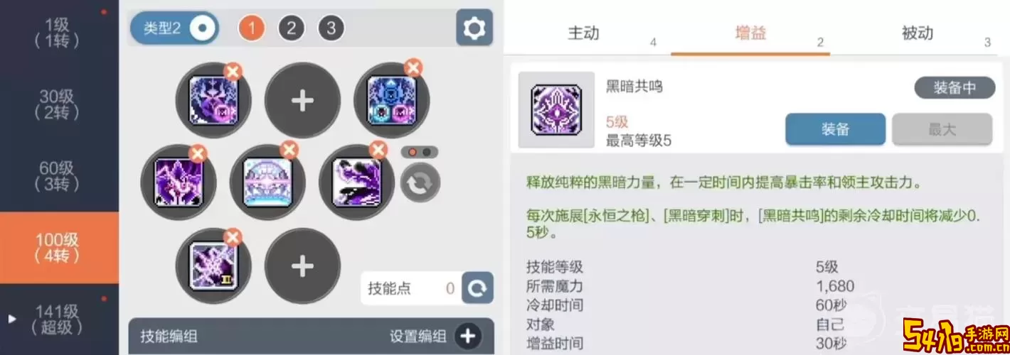 黑骑士技能加点示意图/