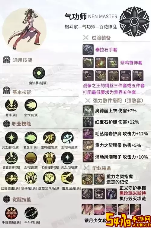 气功师技能加点/