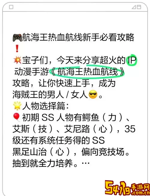 航海王热血航线SSR限定保底攻略：新手必备SS级角色解析图2